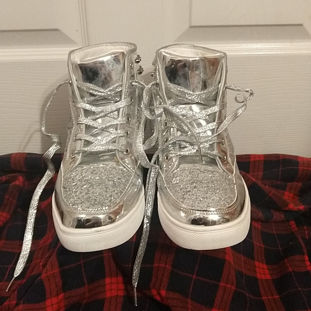 Super Sparkly High Top Sneakers